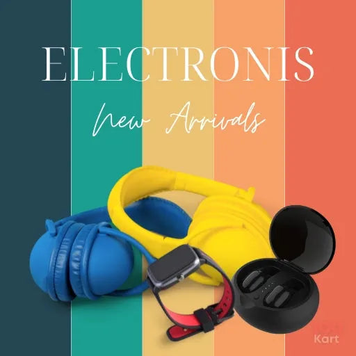 New arrivals in electronics featuring the latest mobile phones, tablets, headphones, and smart gadgets-199kart