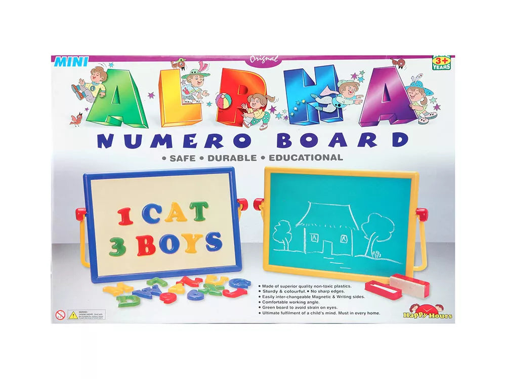 Zephyr Mini Alpha Numero Board for Kids-36 Pieces