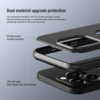 Nilkin Super Frosted Shield Pro Case for iPhone 15 Series – Durable, Anti-Slip, Shockproof &amp; Wireless Charging Compatible.