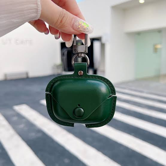 AirPods Leather Case/Covers - Green