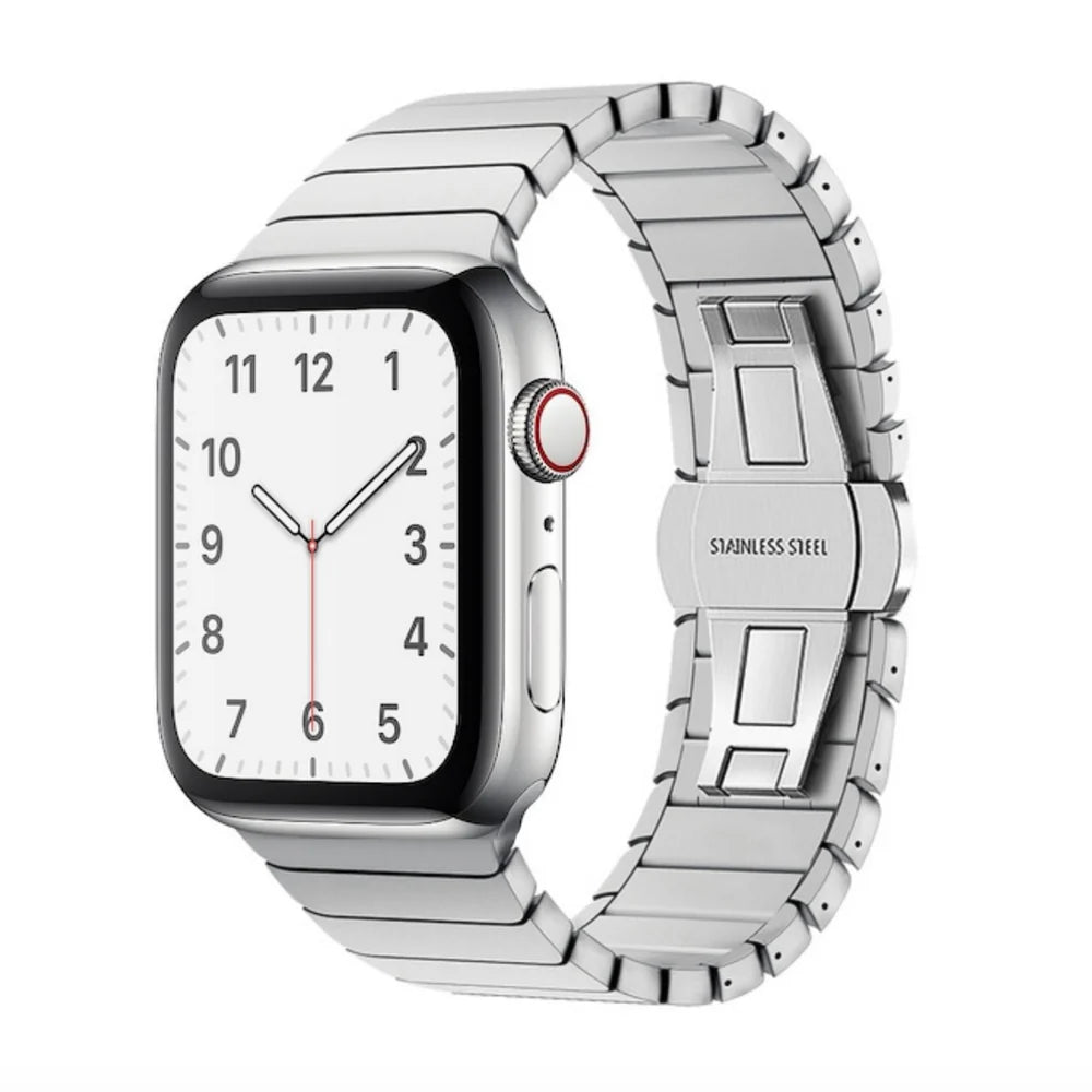 Apple iWatch Stainless Steel Link Bracelet Strap for All Sizes 38mm to 49mm