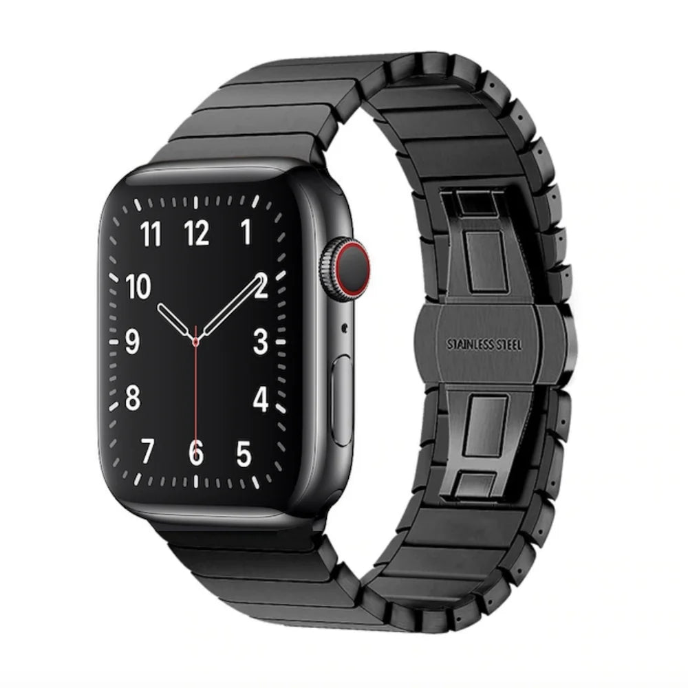 Apple iWatch Stainless Steel Link Bracelet Strap for All Sizes 38mm to 49mm