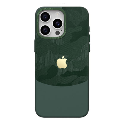 Camouflage Two-Tone iPhone Case – Durable Protection for iPhones - Green