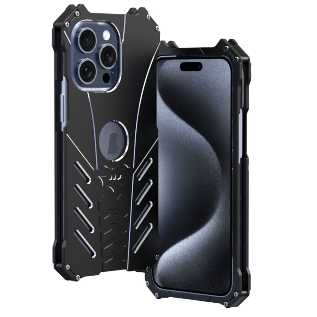 R-JUST Batman Hollow Metal Case – Aviation Aluminum Protective Cover for iPhones