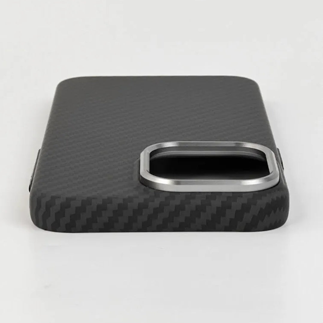 Ultra-Thin Aramid Fiber iPhone Case with Wireless Charging Compatibility - 14 Pro