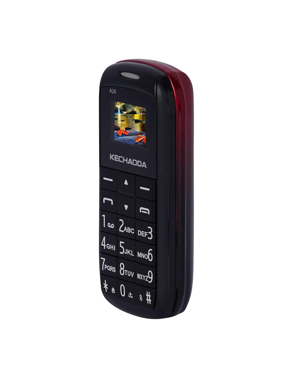 Kechaoda A26 Dual Sim Mini Mobile (Red+Black)