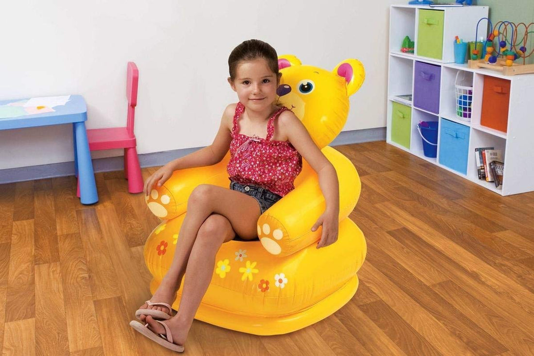 Intex Inflatable Happy Animal Chair (Color &amp; Print May Vary)