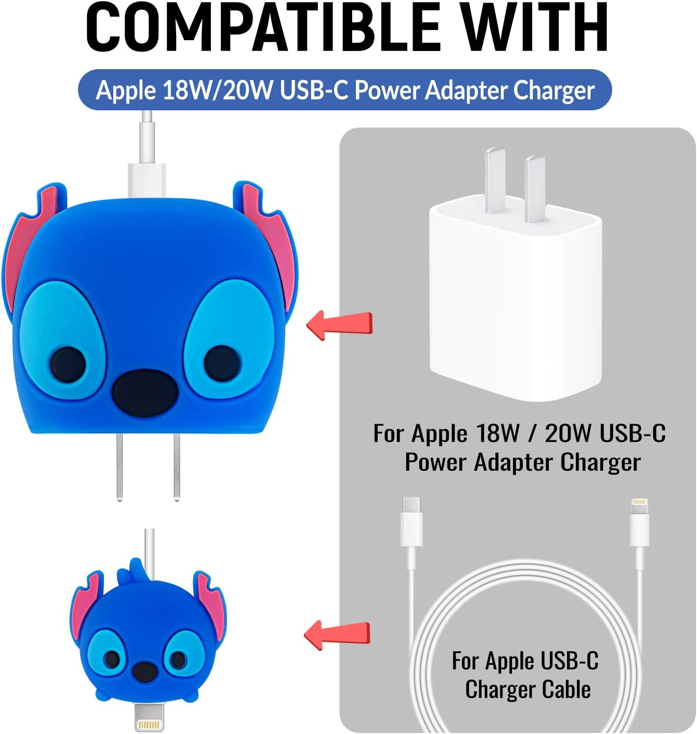 Silicone Protector for iPhone Charger/Adapter 20W