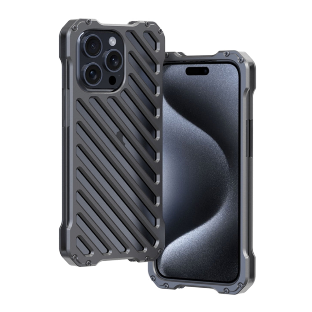 R-Just RJ-50 Armor Aluminum Alloy iPhone Bumper Case with Lens Protector