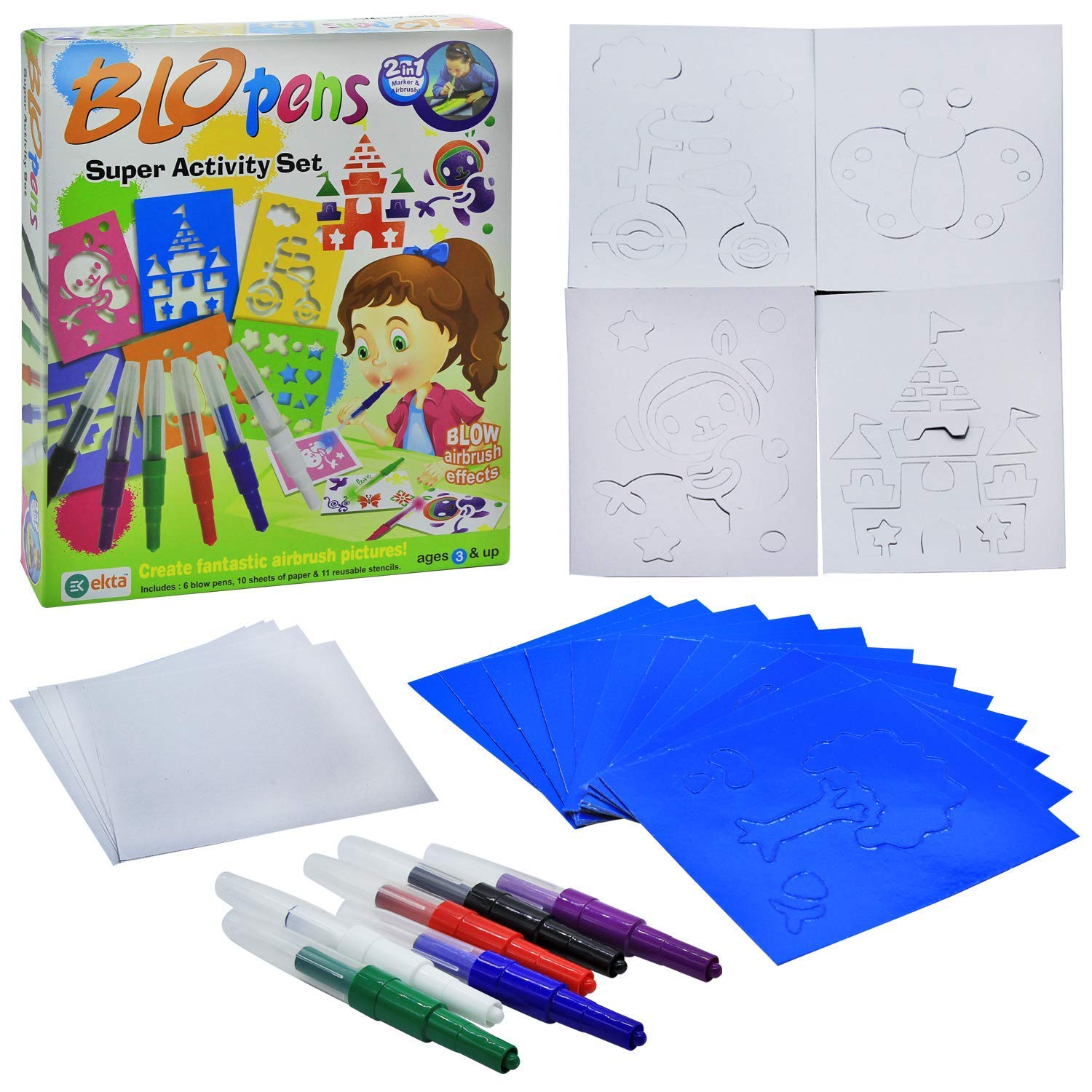 Ekta Blow Pens Super Activity Set