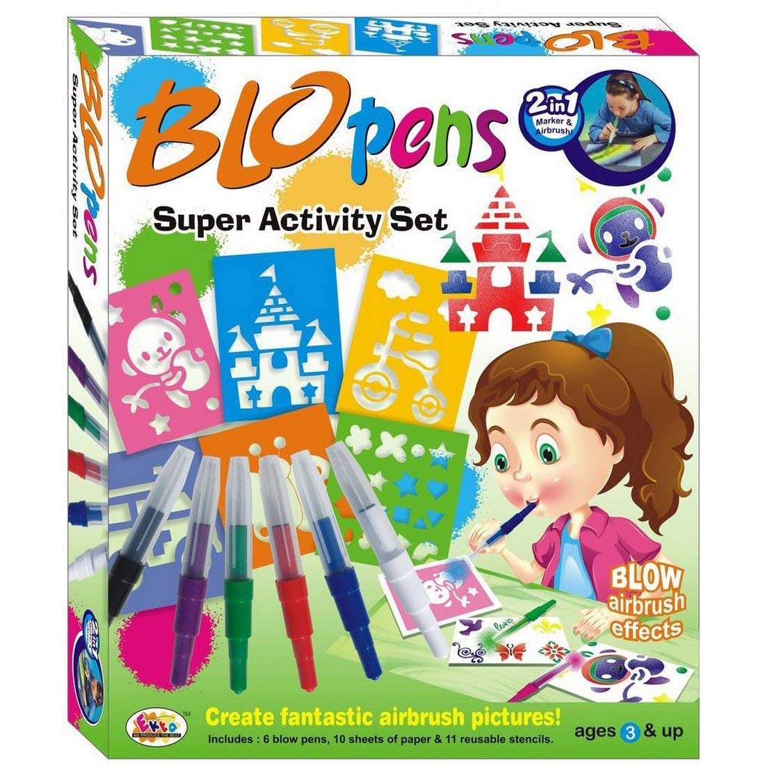 Ekta Blow Pens Super Activity Set