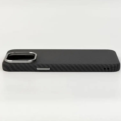 MagSafe Compatible Ultra-Thin Aramid Fiber iPhone Case with Metal Camera Frame for iPhone 15 Series