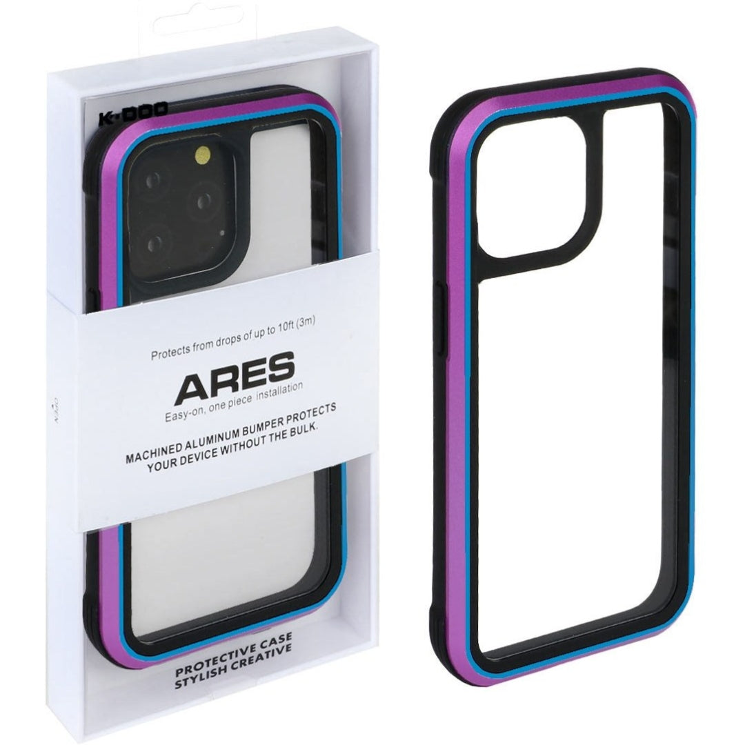 Ares Aviation-Grade Aluminum Alloy Bumper Case for iPhones - Aurora