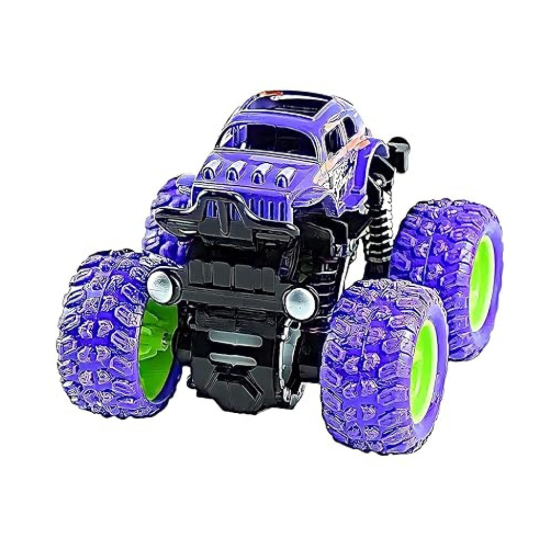 Monster Truck Friction Power Cars With Big Rubber Tires 360 degree