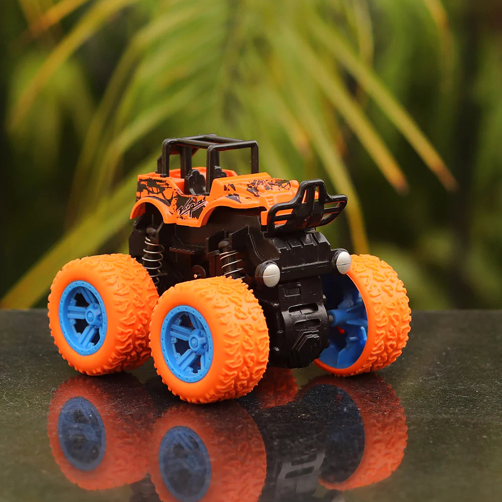 Monster Truck Friction Power Cars With Big Rubber Tires 360 degree