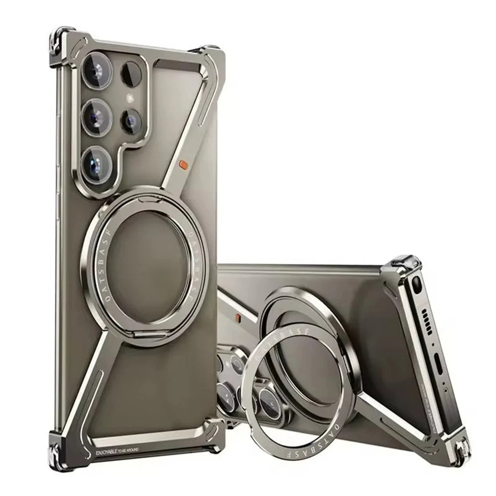 Luxury Z Shape Metal Case for Samsung Fold 6