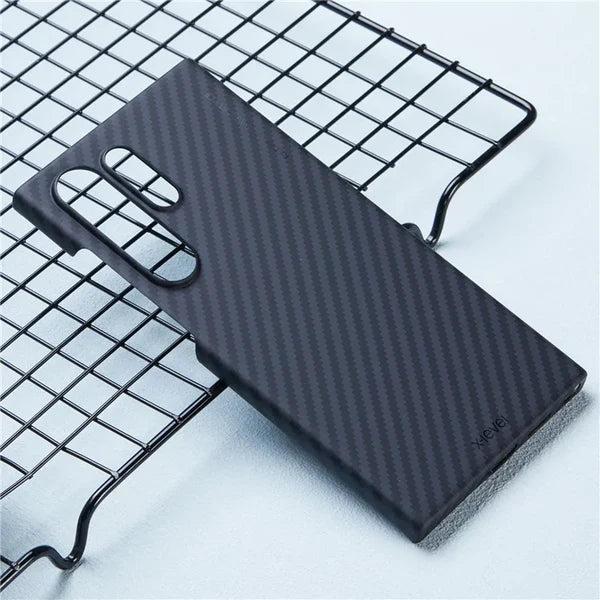 Super Thin Samsung Galaxy S25 &amp; 24 Ultra Carbon Fiber Case/Cover -Black