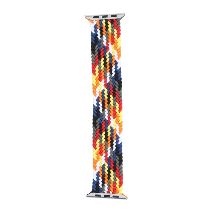 Nylon Braided Single Loop Watch Band For Apple Watch 38/40mm(S)(Multicolor)