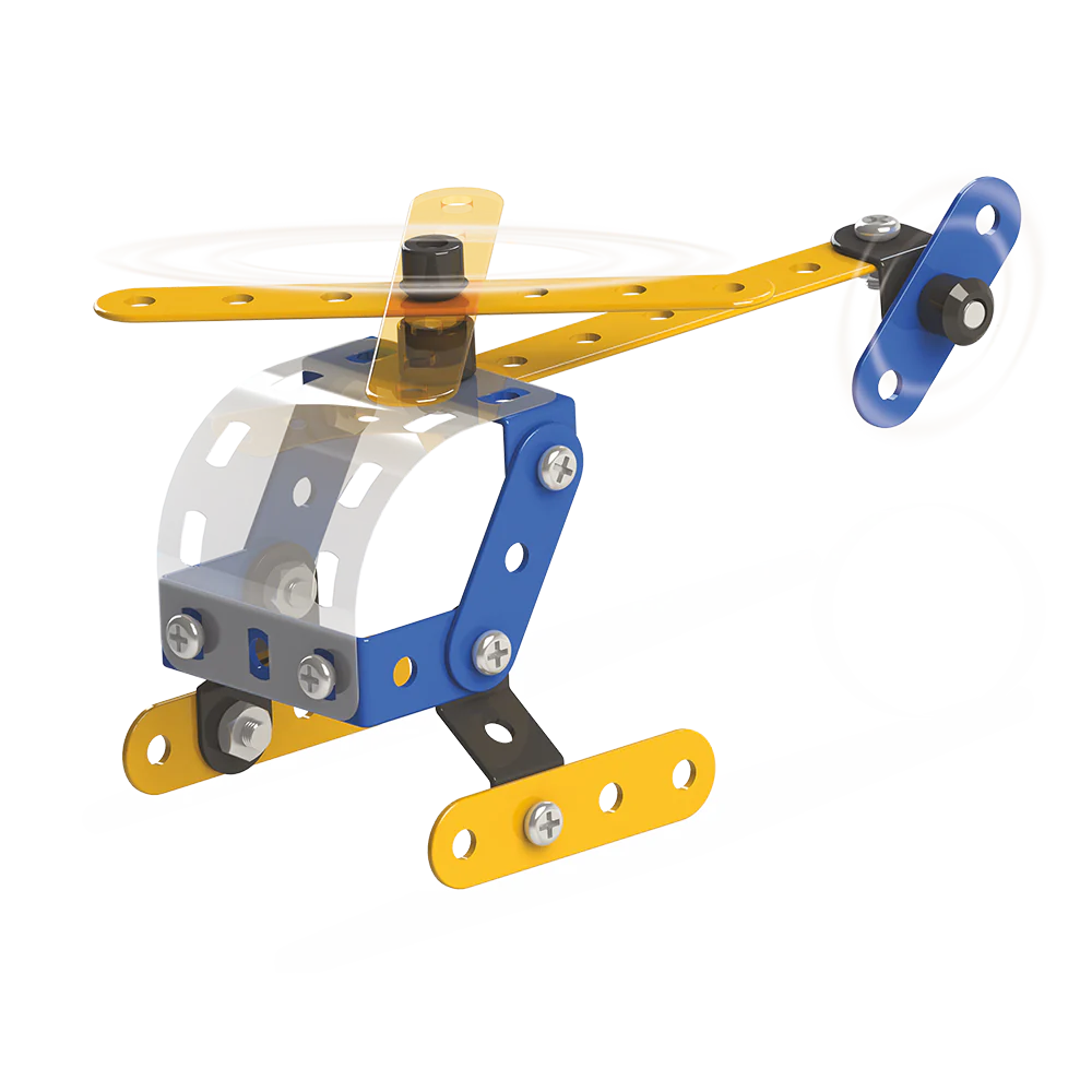 Zephyr Mechanix Beginner - Helicopter Mechanical Construction Toy