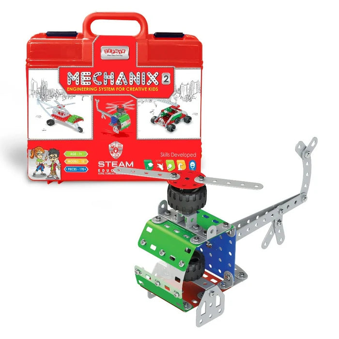 Zephyr Mechanix 2 Engineering System For Creative Kids (170 Pieces)