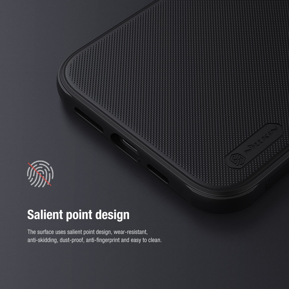 Nilkin Super Frosted Shield Pro Case for iPhone 12 Series – Durable, Anti-Slip, Shockproof &amp; Wireless Charging Compatible.