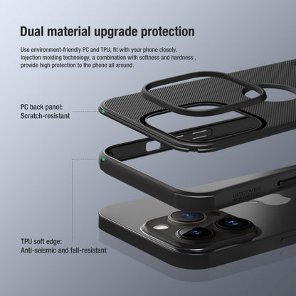 Nilkin Super Frosted Shield Pro Case for iPhone 14 Series – Durable, Anti-Slip, Shockproof &amp; Wireless Charging Compatible.