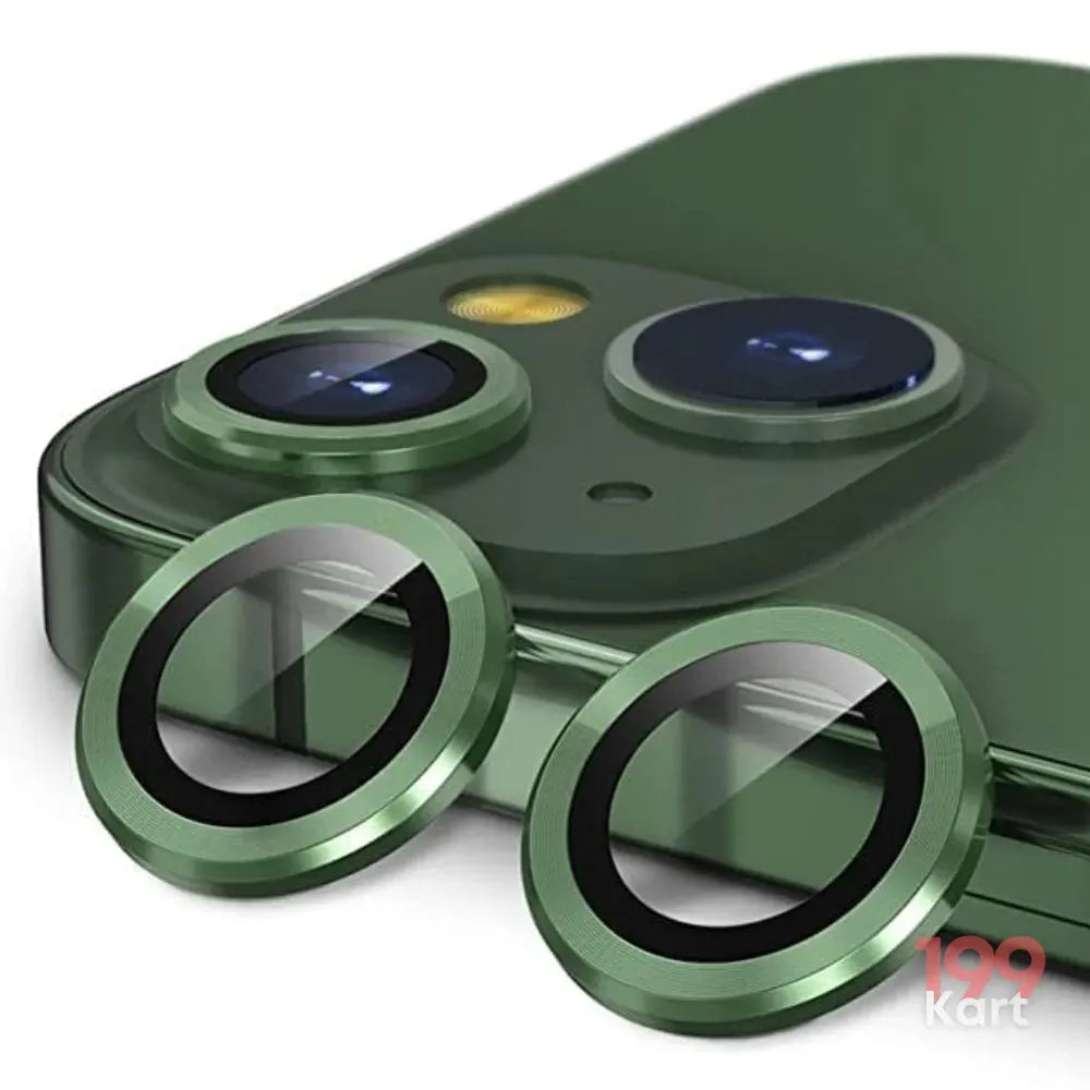 Olive Green-iPhone Camera Protector - iPhone 13 &amp; 13 Mini Lens Protector/Ring-199Kart