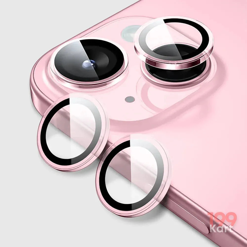 Pink-iPhone Camera Protector - iPhone 13 &amp; 13 Mini Lens Protector/Ring-199Kart