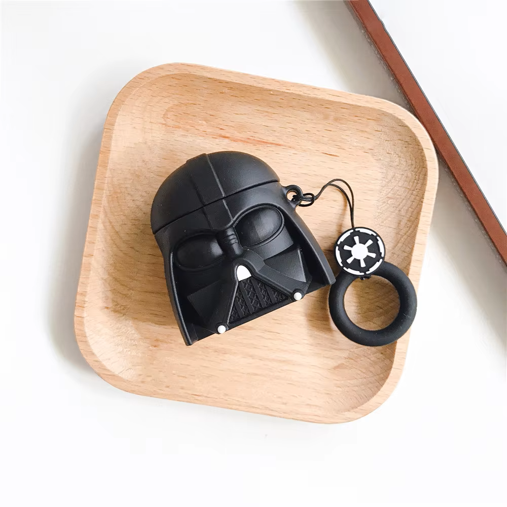 Star Wars Earphone Case for AirPods Pro 1 And 2 (Darth Vader With Keychain)