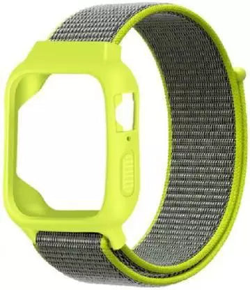 Stylish Nylon iWatch Strap with Durable Case - Fits 44mm Model