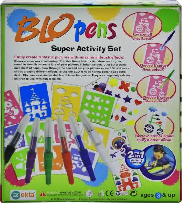 Ekta Blow Pens Super Activity Set