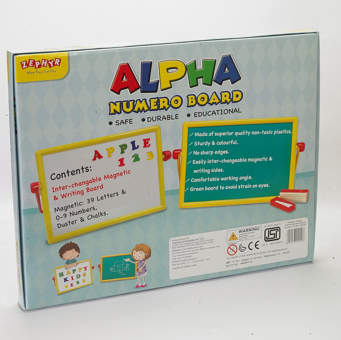 Zephyr Alpha Numero Board-49 Pieces