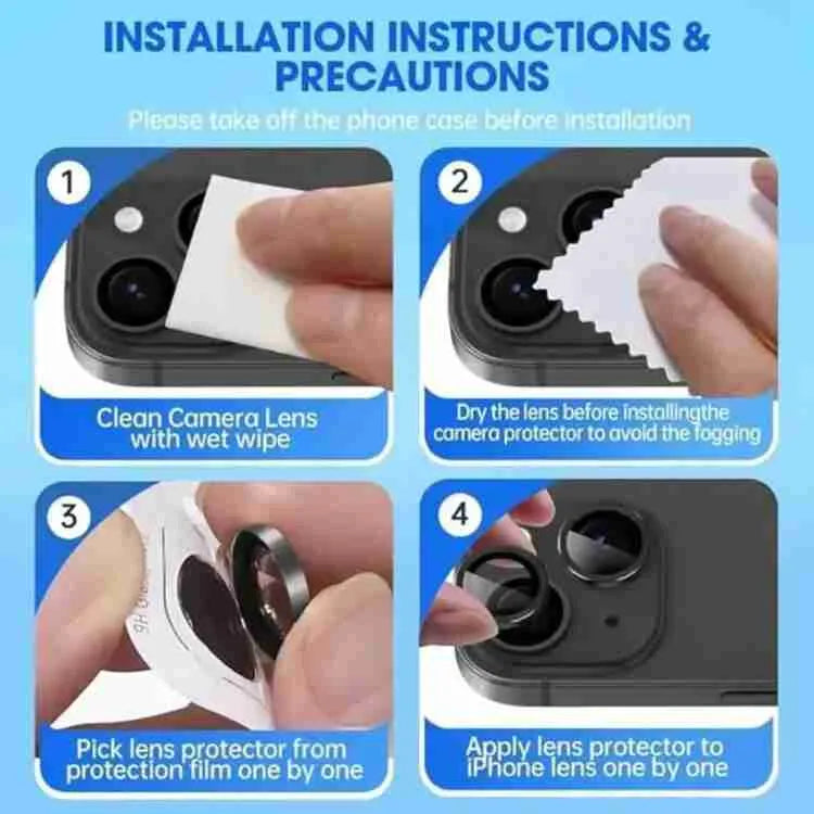 iPhone Camera Protector - iPhone 15 &amp; 15 Plus Lens Protector/Ring