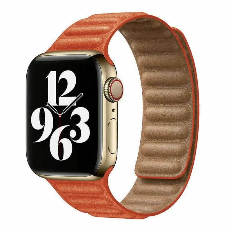 Leather Link Magnetic Band for iWatch 42/44/45mm