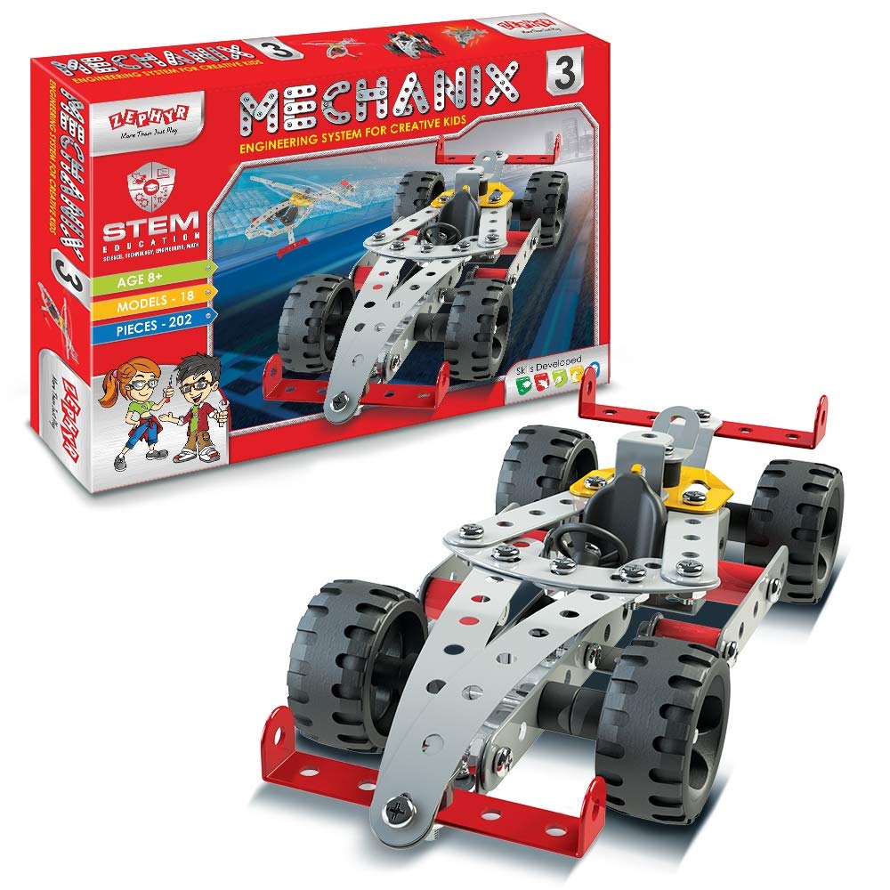 Zephyr Metal Mechanix 3, Construction Toy,Building Blocks(202 Pieces)