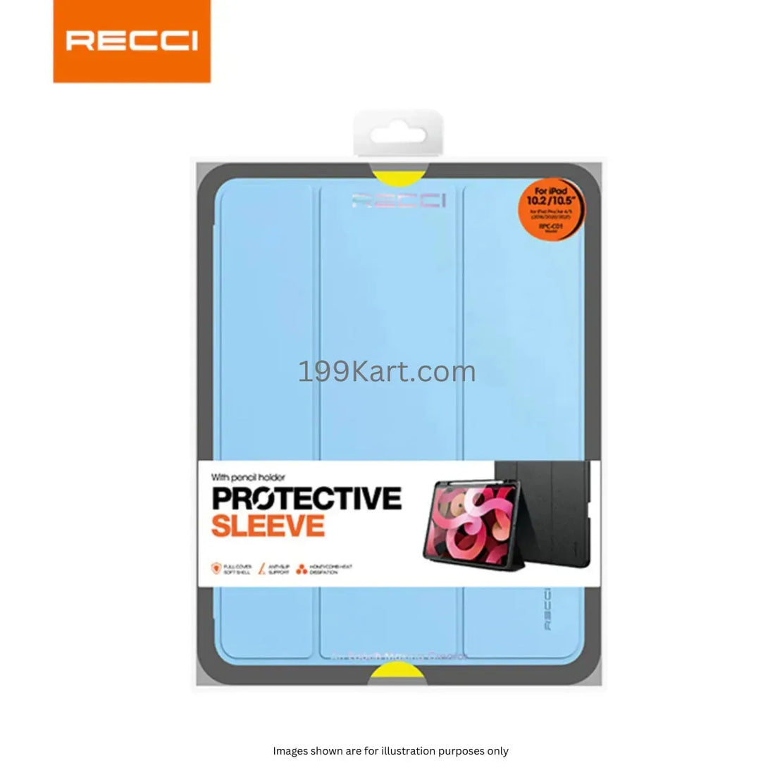 Recci Silicone Smart Flip Cover/Case for Apple iPad Pro 12.9-Inch - 199 Kart