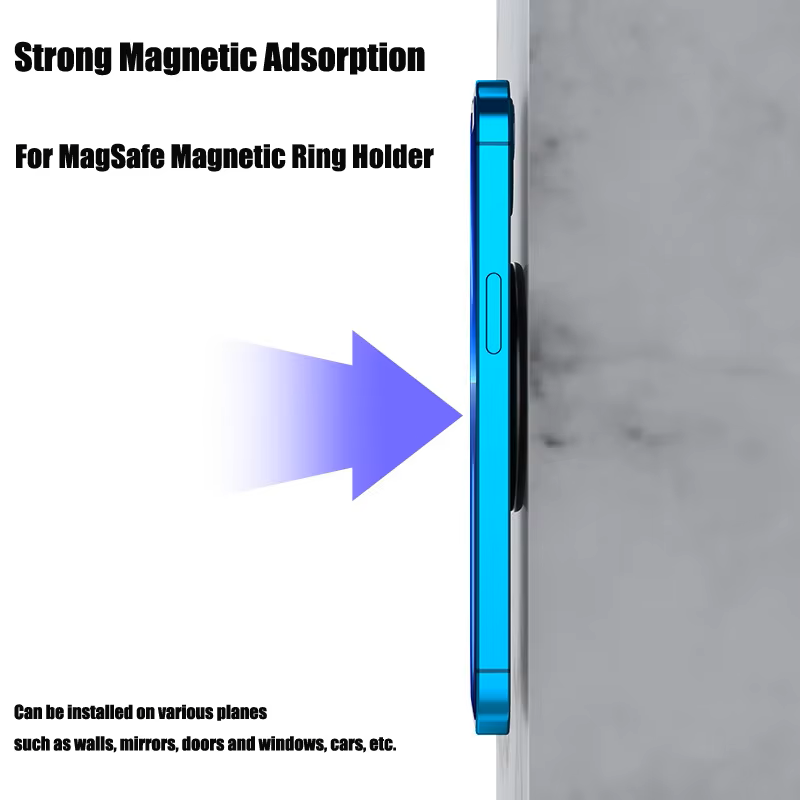 Strong Magnetic Ring Wall Holder For Magsafe iPhones