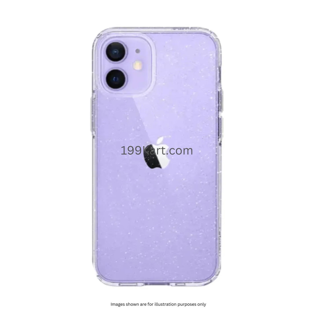 Transparent Glitter Silicone Case/Cover for All iPhone Models - Slim, Anti-Scratch, Drop Protection - 199 Kart