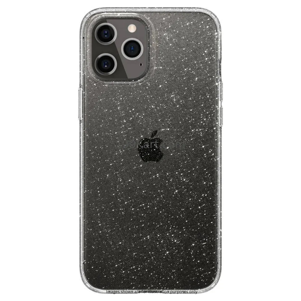 Transparent Glitter Silicone Case/Cover for All iPhone Models - Slim, Anti-Scratch, Drop Protection - 199 Kart